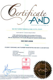 ISO 9001:2008 BELGESİ